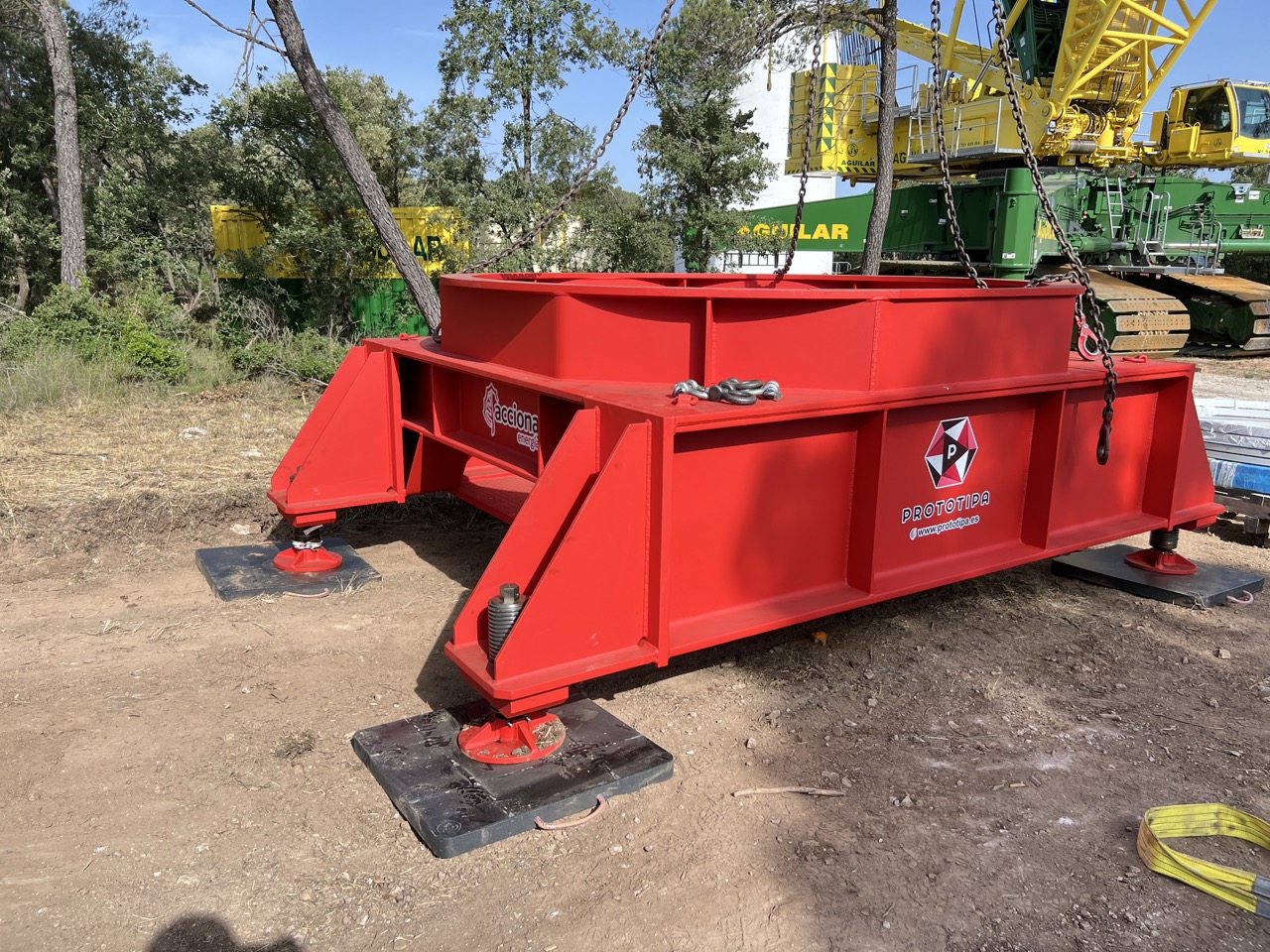 Mesa Apoyo Nacelle 145 Tn — foto de campo